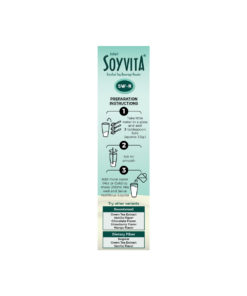 SOYVITA - SWEETENED REGULAR MALT | LACTOSE FREE | ENRICHED SOY BEVERAGE POWDER | Serves-15 (500 Gms) | RIGHT SIDE VIEW