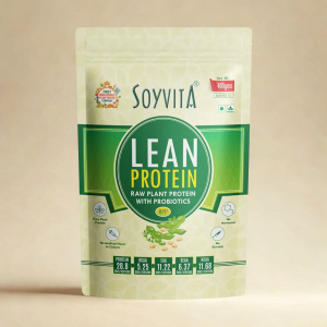 Lean Protein With Probiotics | Raw Plant Protein | Serves 12 (400 Gms) | No Dairy | No Lactose