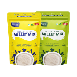Instant Millet Mix Combo (Sweetened with Jaggery + Zero Sugar) | 200 Gms