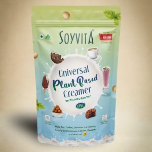 Plant Based Creamer With Probiotics | Universal For Versatile Application - Cooking | Tea | Coffee | Plant Based | Serves – 40 (400 Gms)