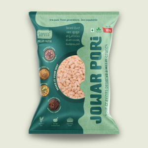 Jowar Pori | Smart Millet Crunch | Anytime Snack | 100 Gms | Pack of 3