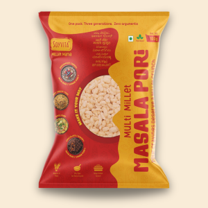 Multi Millet Masala Pori | Smart Crunch with 5 Millets | Anytime Snack | 100 Gms | Pack of 3